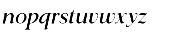 Classical Premiera Italic Font LOWERCASE