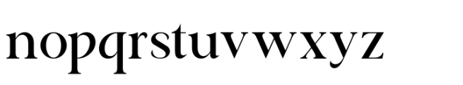 Classical Premiera Regular Font LOWERCASE