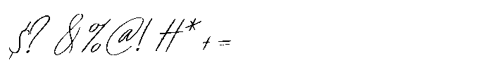 Classical Pride Script Regular Font OTHER CHARS