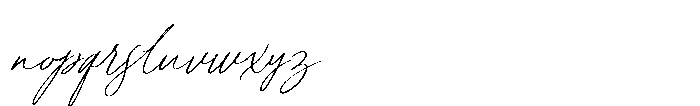 Classical Pride Script Regular Font LOWERCASE