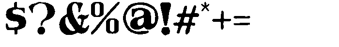 Classical Pride Serif Font OTHER CHARS