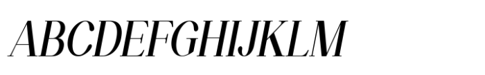 Classical Prime Italic Font UPPERCASE
