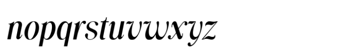 Classical Prime Italic Font LOWERCASE