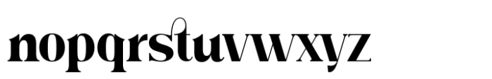 Classical Romance Black Font LOWERCASE