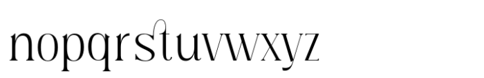 Classical Romance Light Font LOWERCASE