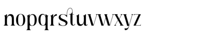 Classical Romance Medium Font LOWERCASE