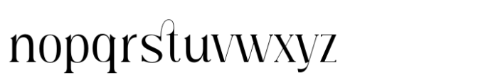 Classical Romance Regular Font LOWERCASE