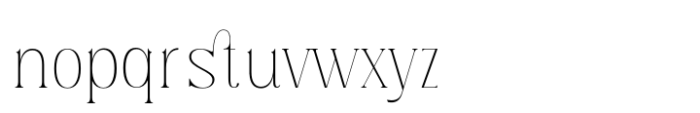 Classical Romance Thin Font LOWERCASE