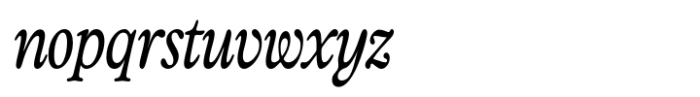 Classicel Serif Bold Condensed Italic Font LOWERCASE
