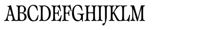 Classicel Serif Bold Condensed Font UPPERCASE