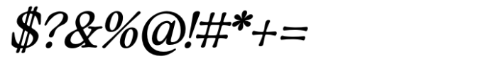 Classicel Serif Bold Italic Font OTHER CHARS
