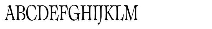 Classicel Serif Condensed Font UPPERCASE
