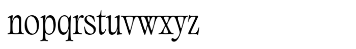Classicel Serif Condensed Font LOWERCASE