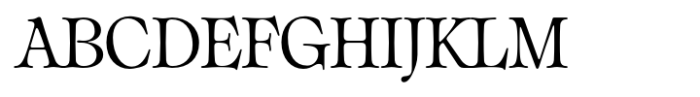 Classicel Serif Regular Font UPPERCASE