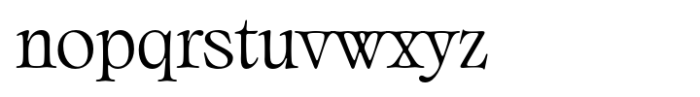 Classicel Serif Regular Font LOWERCASE