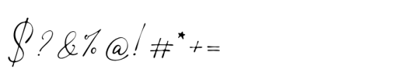 Classicore Script Font OTHER CHARS