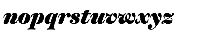Classique Black Italic Font LOWERCASE
