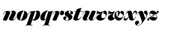 Classique Display Black Italic Font LOWERCASE