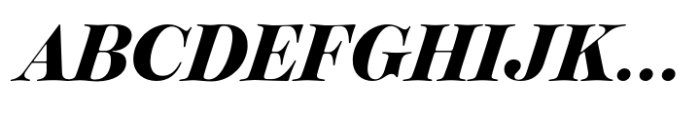 Classique Display Bold Italic Font UPPERCASE