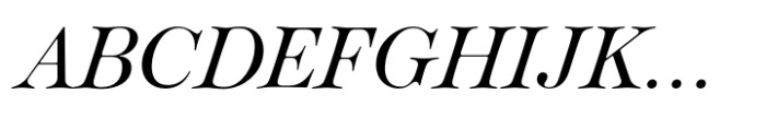 Classique Display Italic Font UPPERCASE
