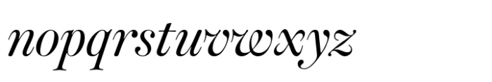 Classique Display Italic Font LOWERCASE