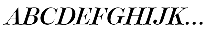 Classique Display Medium Italic Font UPPERCASE