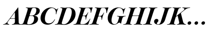 Classique Display SemiBold Italic Font UPPERCASE