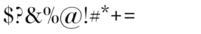 Classique Display Font OTHER CHARS