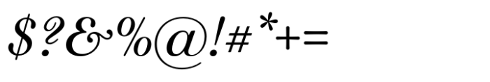 Classique Italic Font OTHER CHARS