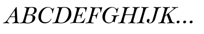 Classique Italic Font UPPERCASE