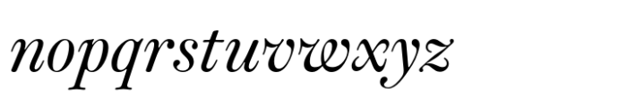 Classique Italic Font LOWERCASE