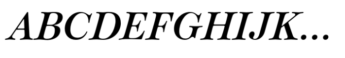 Classique Medium Italic Font UPPERCASE