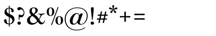 Classique Medium Font OTHER CHARS