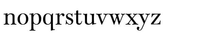 Classique Regular Font LOWERCASE