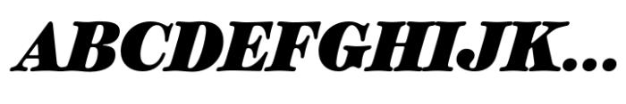 Classique Text Black Italic Font UPPERCASE