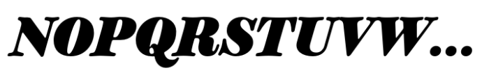Classique Text Black Italic Font UPPERCASE