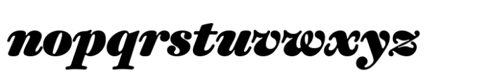 Classique Text Black Italic Font LOWERCASE