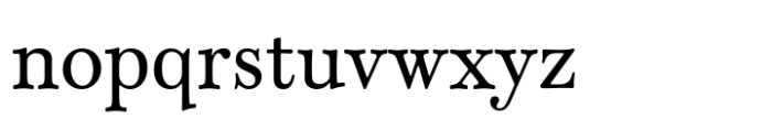 Classique Text Font LOWERCASE