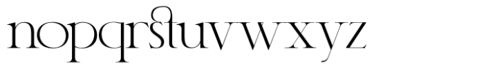 Classy Font LOWERCASE