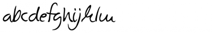 Claude Handwriting Font LOWERCASE