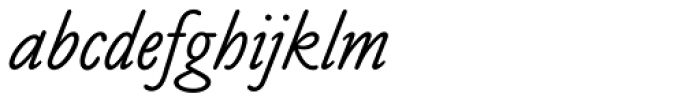 Claude Sans Std Italic Font LOWERCASE