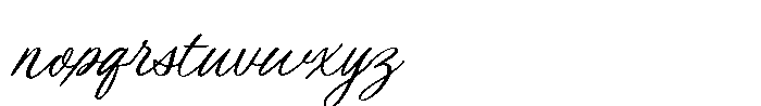 Claudia Sansbert Script Font LOWERCASE