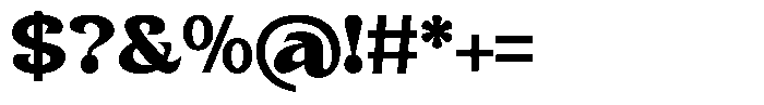 Clavisy Black Font OTHER CHARS