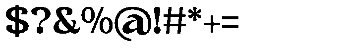 Clavisy Bold Font OTHER CHARS