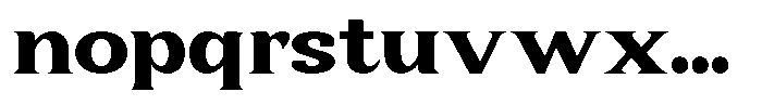 Clavisy Extra Bold Font LOWERCASE