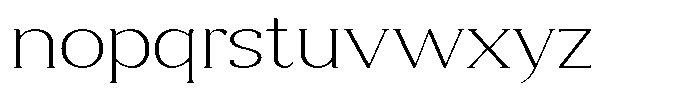 Clavisy Extra Light Font LOWERCASE
