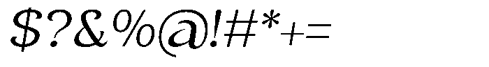Clavisy Italic Font OTHER CHARS