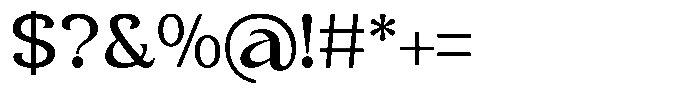 Clavisy Medium Font OTHER CHARS
