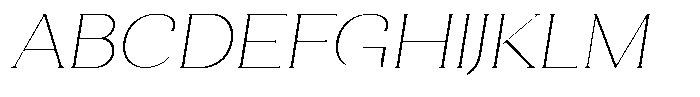 Clavisy Thin Italic Font UPPERCASE