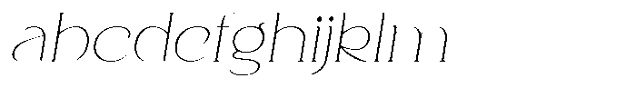 Clavisy Thin Italic FONT